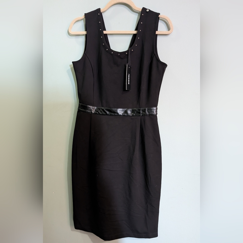 NWT Stunning Diesel fitted Black Dress Ladies Small